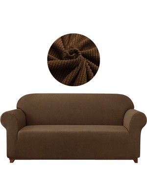 Likrali Koltuk, Kanepe, Çekyat Örtüsü 3 Kişilik Koltuk Örtüsü Lastikli, Pitikare Desen