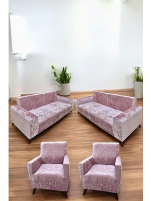 Kadife Koltuk Örtüsü Lastikli Esnek Yıkanabilir Koltuk Kılıfı 3+3+1+1 Solma Kayma Yapmaz Leke Tutma