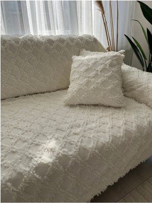 Komple Kapatan Püsküllü Koltuk Örtüsü 180X300