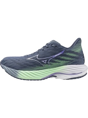Mizuno Wave Rider 28 Kadın Koşu Ayakkabısı Siyah / Yeşil