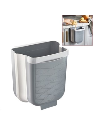 Akıllıelma-Avantage Katlanır Cop Kovası Grı L-00869-2