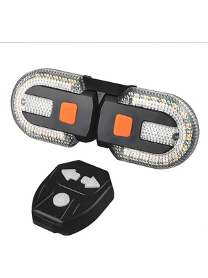FY-1825 Kablosuz Bisiklet Dönüş Sinyali LED Arka Lamba | USB Şarjlı, Uzaktan Kumandalı, IPX5 Suya Dayanıklı