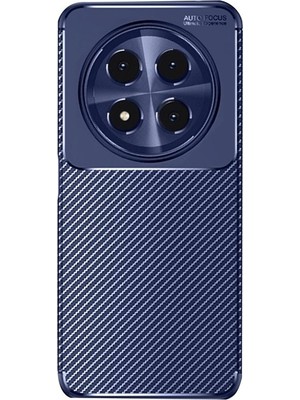 Adige Honor Magic 7 Lite Uyumlu Kılıf Negro Kabon Desen Silikon Kamera Korumalı Lacivert