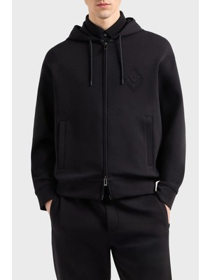 Emporio Armani Pamuklu Regular Fit Kapüşonlu Fermuarlı Sweat Erkek Sweat EM001122 AF10013 UC001