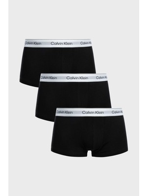 Calvin Klein Logolu Pamuklu 3 Pack Boxer LV00NB4389UB1 Erkek Boxer LV00NB4389 Ub1