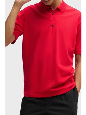 Hugo  Pamuk Relaxed Fit Düğmeli Polo Yaka T Shirt Erkek Polo Yaka T Shirt 50493206 694