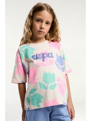 Kız Çocuk Turuncu Bermuda Takım Kız Çocuk Tişört Takım