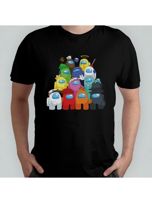 Pixxa Among Us %100 Pamuklu Bisiklet Yaka T-Shirt Model 1