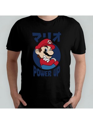 Pixxa Super Mario Bros %100 Pamuklu Bisiklet Yaka T-Shirt Model 8