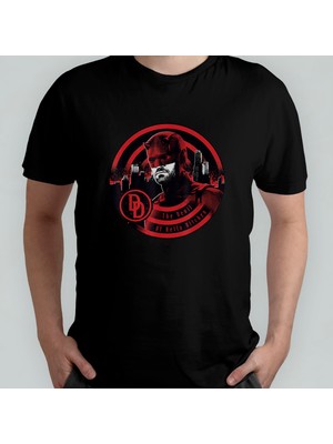 Pixxa Daredevil Born Again %100 Pamuklu Bisiklet Yaka T-Shirt Model 2