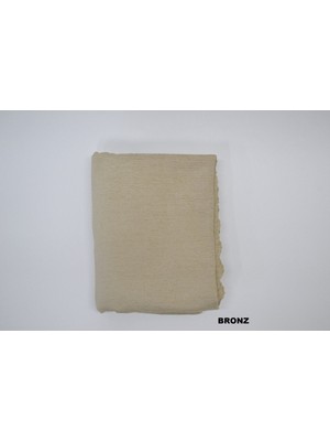 Bronz Koltuk Örtüsü Şalı Çekyat Örtüsü Şönil Kumaş Çift Taraflı 175X215