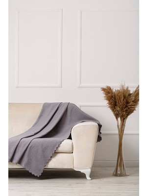 Lorisa Şönil Çift Taraflı Çekyat Koltuk Örtüsü Şalı