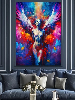 Yağlı Boya Nü Kadın  Dekoratif Kanvas - Mdf Ahşap Tablo