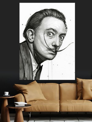 Salvador Dali Dekoratif Kanvas - Mdf Ahşap Tablo