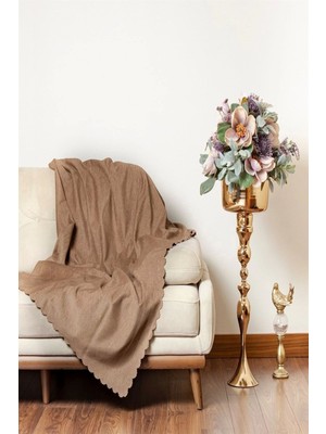 Kahve Çok Amaçlı Çekyat ve Koltuk Örtüsü