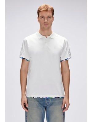 Bad Bear Rubin Beyaz Polo Yaka Erkek Tişört