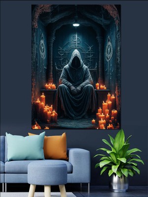 Dark Fantastik Assasian Dekoratif Kanvas - Mdf Ahşap Tablo