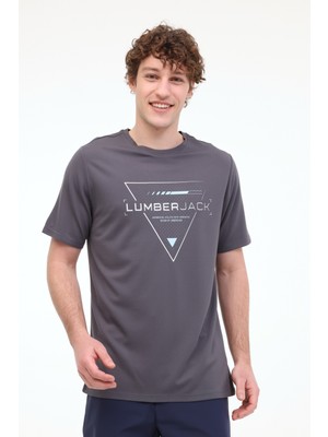Lumberjack ML CRIS 11C-ELG22001 5FX Gri Erkek Kısa Kol T-Shirt