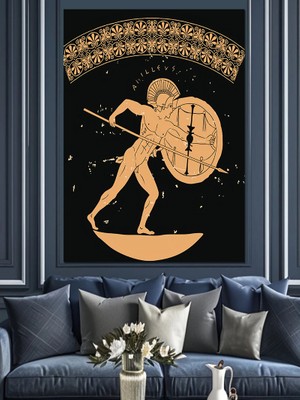 Mızraklı Asker Dekoratif Kanvas - Mdf Ahşap Tablo