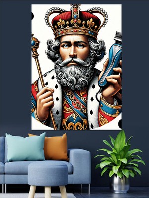 Berber Kralı Dekoratif Kanvas - Mdf Ahşap Tablo