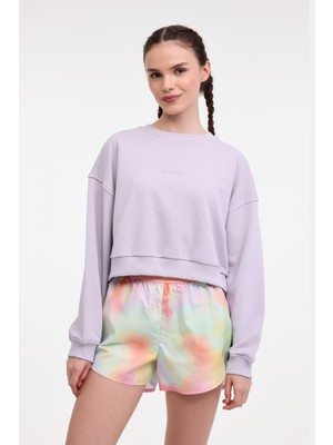 Lotto W-Sally C Neck Sweat 5fx Açık Lila Kadın Sweatshirt