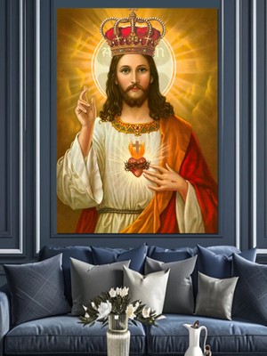 Hz Isa Dekoratif Kanvas - Mdf Ahşap Tablo