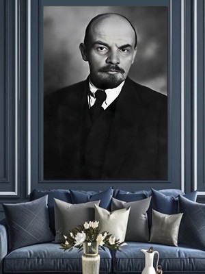 Vladimir Lenin Dekoratif Kanvas - Mdf Ahşap Tablo