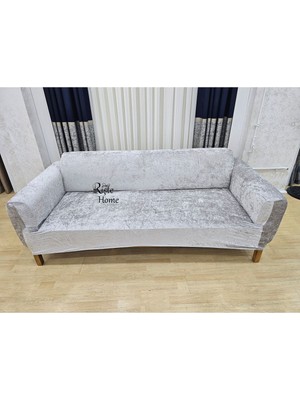 Kaliteli Streç Lastikli Kadife 1 Adet 3 Kişilik Koltuk,kanepe,çekyat Örtüsü, Koltuk Kılıfı