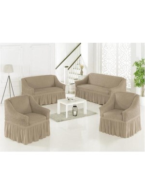 Lastikli Etekli Koltuk Kanepe Kılıfı (3+2+1+1)