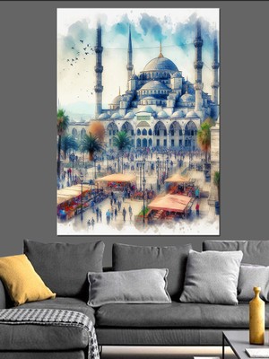 Sultan Ahmet Camii  Dekoratif Kanvas - Mdf Ahşap Tablo