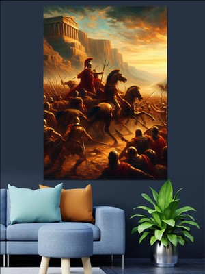 Roma Askerleri Dekoratif Kanvas - Mdf Ahşap Tablo