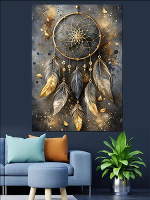 Düş Kapanı  Dreamcatcher  Dekoratif Kanvas - Mdf Ahşap Tablo