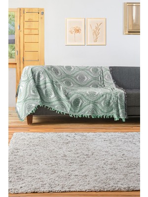 %100 Pamuklu Lüks Kaymaz Koltuk Örtüsü | Koltuk Şalı | Çok Amaçlı Örtü