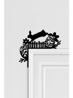 Tavşan ve Çitler Arabası Kapı Köşe Dekoru, Kapı Pervaz Süsü, Kapı Köşelik, Ayna Köşelik, Ayna Süsü