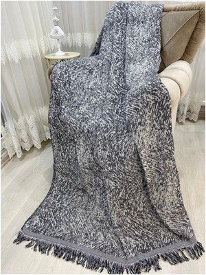 Lüks Pamuklu Koltuk-Çekyat Örtüsü 170X220 Siyah Çift Taraflı Terletmez Kaymaz Toplanmaz