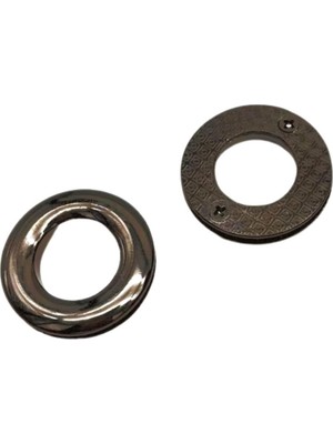 Angel Çanta Aksesuar Füme Renk Yuvarlak Vidalı Kuş Gözü 2 Adet (Iç Ölçüsü 1.8 Cm, Dış Ölçüsü 3.2 cm )