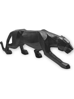 Dekoromi Dekoratif Kübik Panter Heykeli