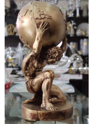 Dünyayı Sırtında Taşıyan Adam Obje Gold
