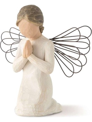 Teknotrust Angel Of Prayer Biblo Sculpted By Susan Lordi Willow Tree 10,16 cm  Dua Melek Inanç Vaftiz 1 Adet