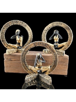 3 Lü Görmedim Duymadım Bilmiyorum Altın.