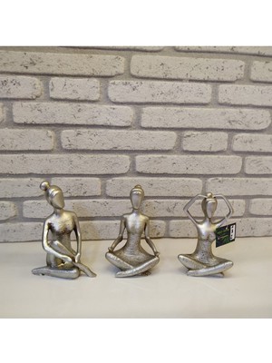 Teknotrust Gümüş 3'lü Yoga Biblo