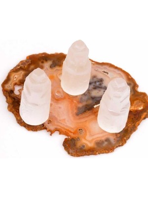 Selenit Doğal Taş Kule 6  cm