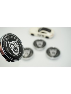 Dk Tuning Jaguar Panter Siyah Jant Göbeği Kapak Seti 60MM