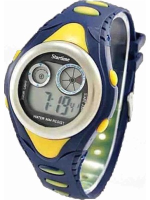 Sarı Lacivert Fenerbahçe Taraftar Dijital Çocuk Saati