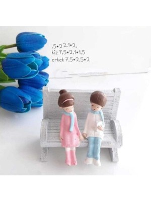 Sevgililer ve Bank Teraryum Obje Teraryum Aksesuar Teraryum Süsü