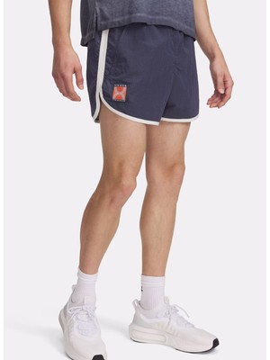 Under Armour 1389831-044 Ua Run 96 Shorts Gri Loose Fit Erkek Şort