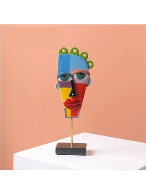 Picasso Maske Soyut Yüz Biblo - Colorfull