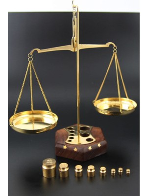 Terazi Ahşap Masaüstü Dekor 100GR