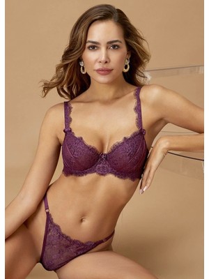 Nurteks 4320 Desteksiz Dantelli Sütyen Takımı