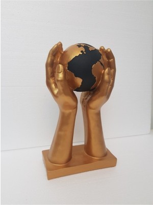 Ab Ev Dekorasyon Dünyayı Tutan Eller Ofis Ev Dekoru